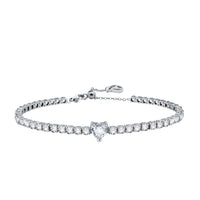 Bracciale Tennis Cuore Con Cursore
