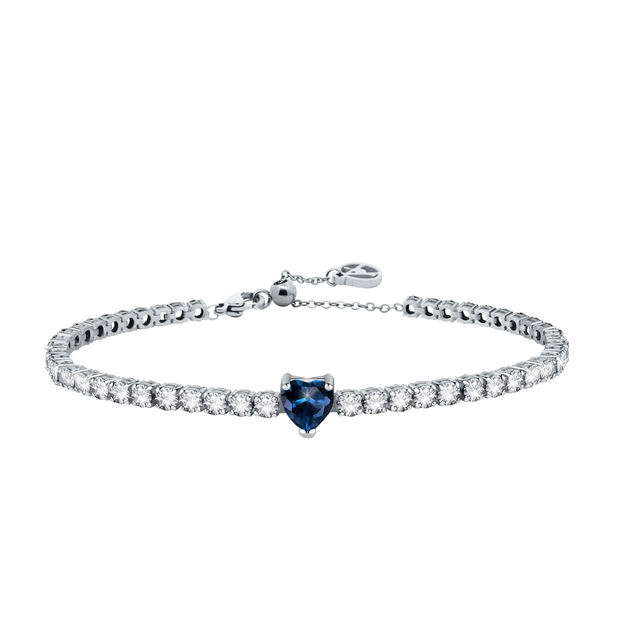 Bracciale Tennis Cuore Con Cursore