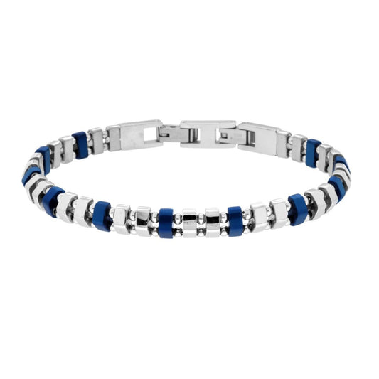 Bracciale Catena Prisma – Dettagli Blu