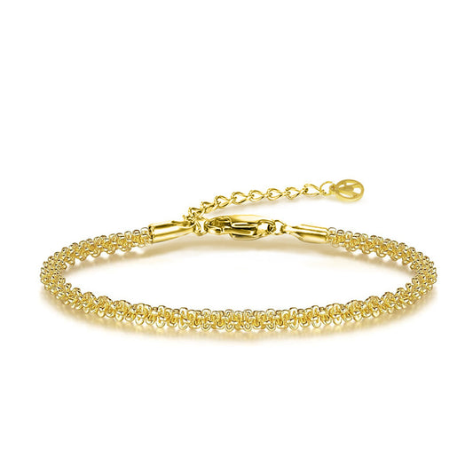 Bracciale Catena Ritorta –  Color Argento & Oro